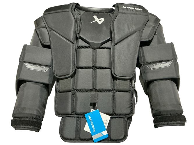 NHL Return Arno Tiefensee Bauer Pro Series Fit 4 Custom Goalie Chest and Arm Protector (New) 32459