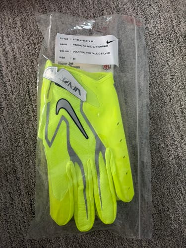 Yellow 3X Adult Nike Vapor jet 9.0 Gloves (New) (COMBINE26)