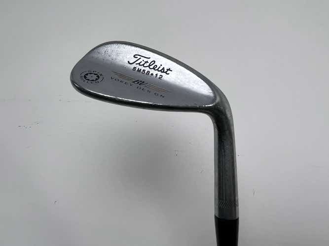 Titleist Vokey Spin Milled Lob Wedge LW 58* 12 Bounce Dynamic Gold RH