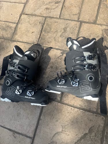 Mondo 27 & 27.5 Men's Salomon X Pro 100 All Mountain Ski Boots Medium Flex (Used)