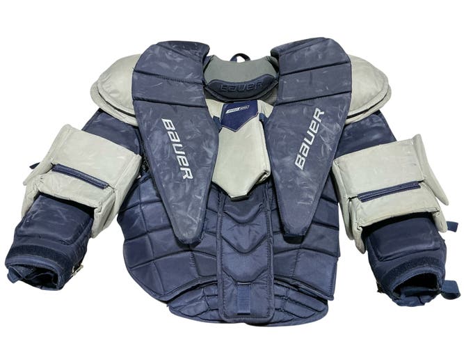NHL Return Arno Tiefensee Bauer Pro Series Large Custom Goalie Chest and Arm Protector (Used) 97252