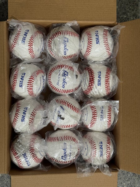 Baden Baseballs 12 Pack (1 Dozen) (New) 3B-PPRO NFHS NOCSAE High Pro premium Leather Baseballs