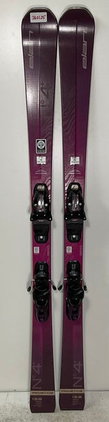 2026 Women's Elan 158cm Primetime No 4+ Demo Skis With Elan EL X11 Bindings (Used)(26DS25)