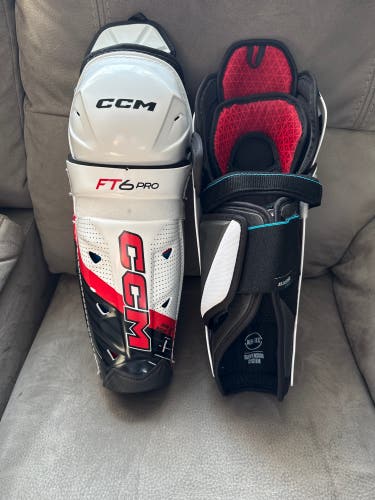 Senior CCM JetSpeed FT6 Pro 14" Shin Pads (Used)