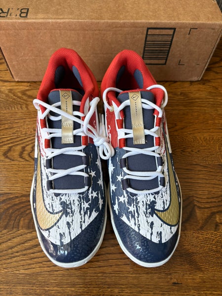 Nike Alpha Huarache Elite 4 Low USA Baseball Cleats Size  display picture 2