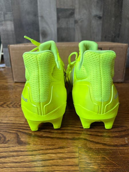 Adidas Ultraboost Football Cleat ‘Solar Yellow Silver’ (size mens 10) Adidas Ultraboost Ultra Boost Football Cleats Solar Yellow  main image 2