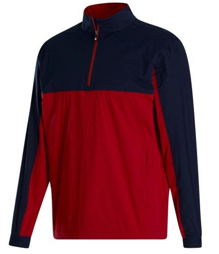 FootJoy HydroKnit Pullover Lightweight Rain Jacket Navy/Crimson Size XXL 2XL NEW