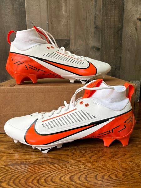 Nike Vapor Edge Pro 360 2 TB Football Cleats White Orange FQ4044-100 Mens Sz 14 Nike Vapor Edge Pro 360 2 TB “White Orange” (FQ4044-100  main image 2
