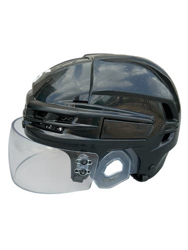 CCM Super Tacks X Pro Stock Hockey Helmet Visor Combo Medium Black Stars (Used) 2538