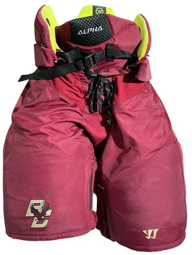 Medium Warrior Alpha Hockey Pants BC EAGLES Pro Stock (Used) 7835