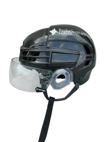CCM Super Tacks X Pro Stock Hockey Helmet Visor Combo Small Black Stars (Used) 4028