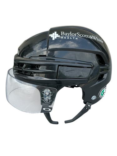 CCM Super Tacks X Pro Stock Hockey Helmet Visor Combo Medium Black Stars (Used) 1042