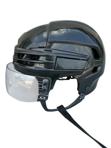 CCM Super Tacks X Pro Stock Hockey Helmet Visor Combo Medium Black Stars (Used) 4184