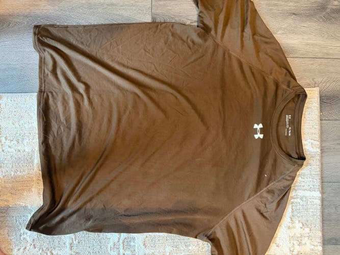 Brown XL Men's Under Armour Shirt (New)