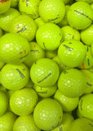15 Premium AAA Yellow Titleist Pro V1/ PV1x Used Golf Balls