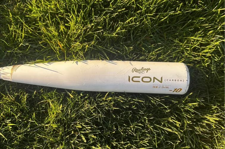 2024 Rawlings Icon Composite USSSA Certified Bat (-10) 19 oz 29" (Used)
