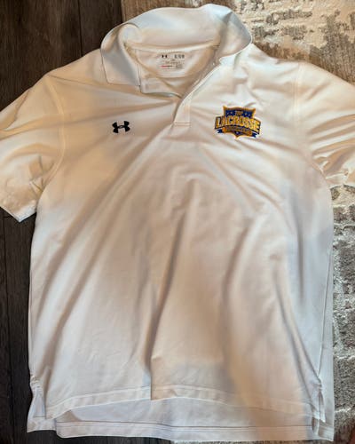 White XL Men's Under Armour Shirt (Used)