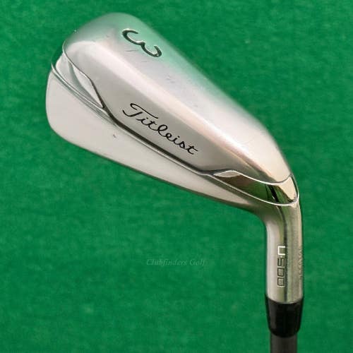 Titleist U-500 Forged Utility 3 Iron HZRDUS Smoke Black 6.5 90g HY Extra Stiff