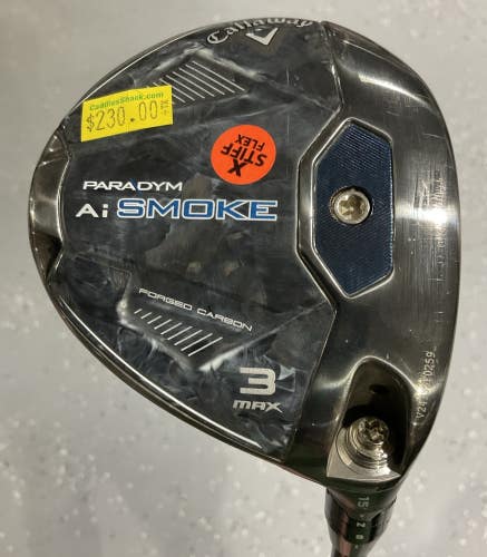 Callaway PARADYM AiSMOKE 15 #3 Fairway Wood 41" TENSEI AV 75 Extra Stiff USED