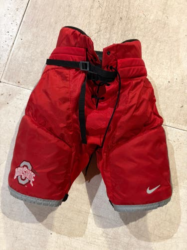 Senior Small Bauer Pro Stock Hockey Pants Ohio State Buckeyes (Used)