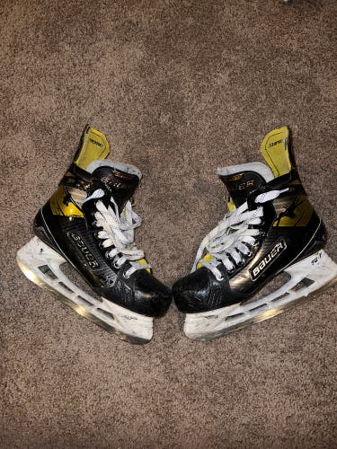 Black/Yellow 2020 Bauer Supreme 3S Hockey Skates Regular Width 8.5 (Used)