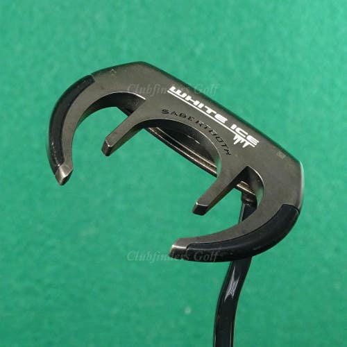 Odyssey White Ice Sabertooth 38" Double-Bend Mallet Putter w/ Super Stroke