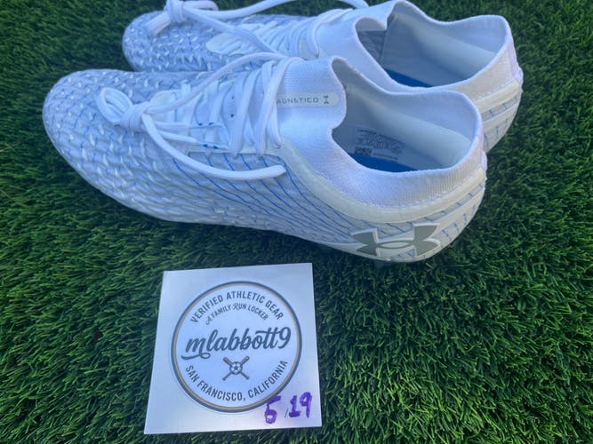 Under Armour Magnetico Elite 5 FG - Titan Gray / Atlantis Blue - Women's 11 / Men's 10  - NEW