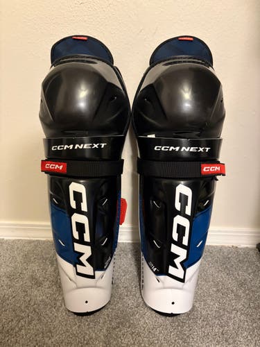 Senior CCM Next 14" Shin Pads (Used) LIKE NEW