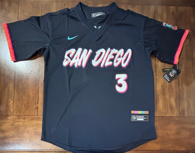 San Diego Padres Jackson Merrill Adult Large City Connect Jersey NWT