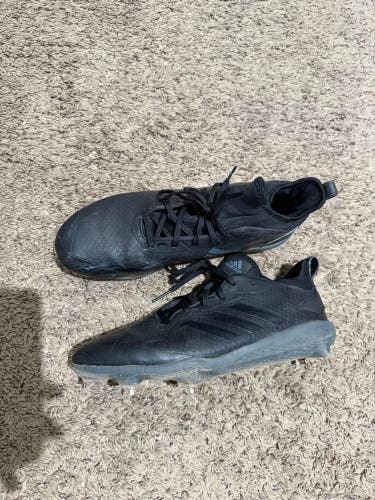 Black Adidas Adizero Afterburner 5 Metal (Size M 10.5)