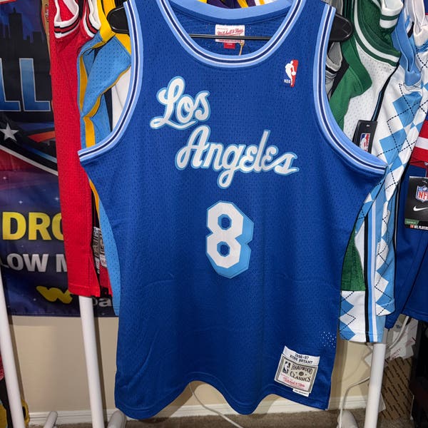 Light Blue Kobe Bryant Number Blue Jersey Youth Kobe Bryant LA