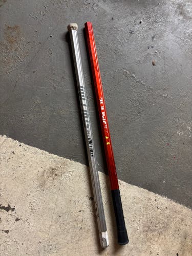 2 lacrosse shafts