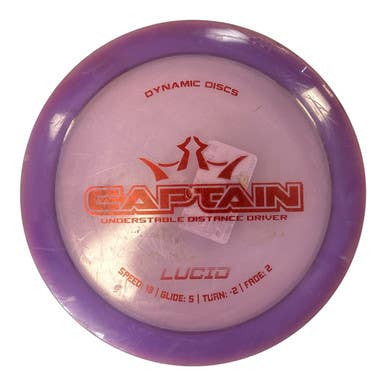 Used Dynamic Discs CAPTAIN Disc Golf Driver Purple 175g 11450-S000519383