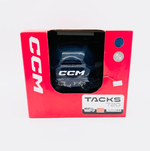 New NHL Pro Stock CCM Tacks 720 Hockey Helmet-Medium-Navy
