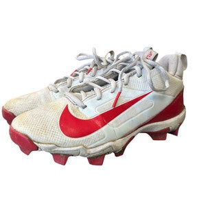 Used Nike ALPHA MENACE 4 SHARK Jr FB Cleats White Junior 05 11450-S000520613
