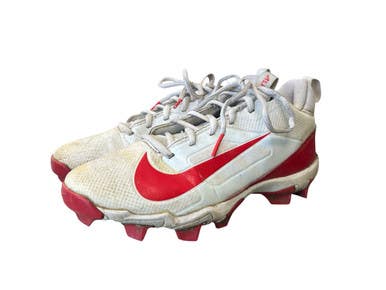 Used Nike ALPHA MENACE 4 SHARK Jr FB Cleats White Junior 05 11450-S000520613