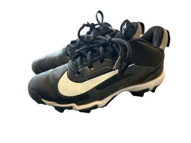 Used Nike ALPHA MENACE 4 SHARK Jr FB Cleats Black Junior 03.5 11450-S000520585