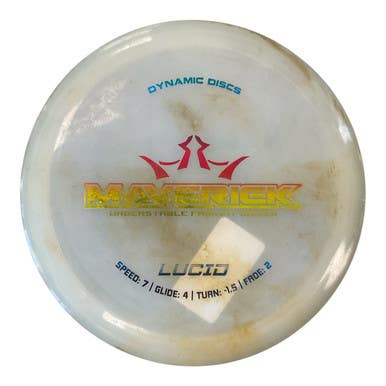 Used Dynamic Discs LUCID MAVERICK Disc Golf Driver White 171g 11450-S000520164