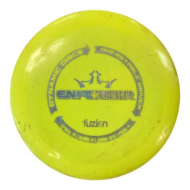 Used Dynamic Discs BIOFUZION ENFORCER Disc Golf Driver Yellow 175g 11450-S000517529