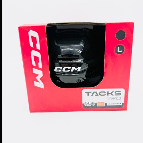 New NHL Pro Stock CCM Tacks 720 Hockey Helmet-Large-Black