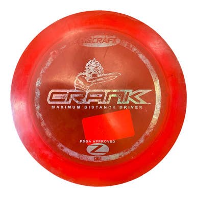 Used Discraft Z CRANK Disc Golf Driver Red 164g 11450-S000517472