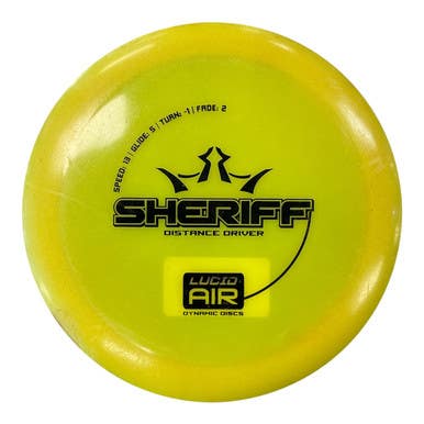 Used Dynamic Discs LUCID AIR SHERIFF Disc Golf Driver Yellow 165g 11450-S000514811