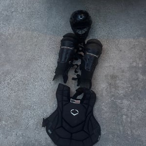 Black EvoShield Catcher's Set (Used)