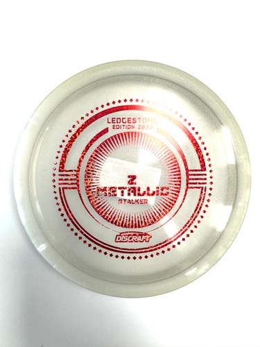 Used Discraft Z METALLIC STALKER Disc Golf Driver White 11860-S000309026