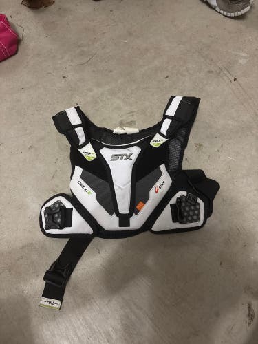 Medium Youth STX Cell VI Shoulder Pads (Used)