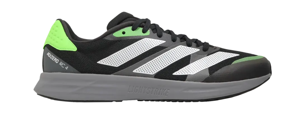 Size 11 - Adidas Adizero RC 4 'Black Solar Green' gx6660