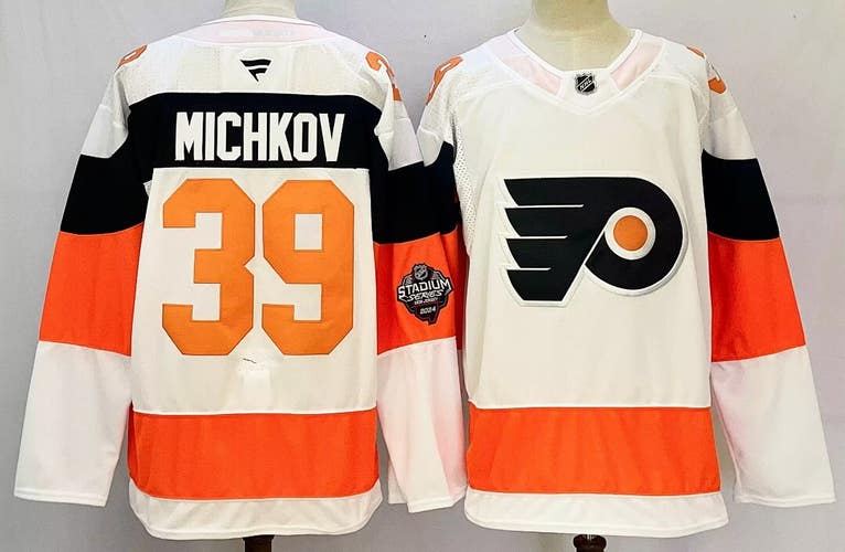 Men's Philadelphia Flyers Matvei Michkov #39 Stitched Jersey Size 50