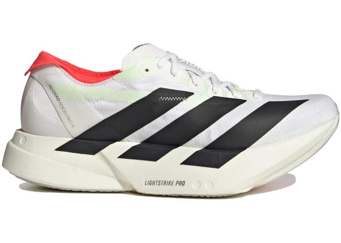 Size 11 - adidas Adizero Adios Pro 4 White Black Red (Women's) JR1163