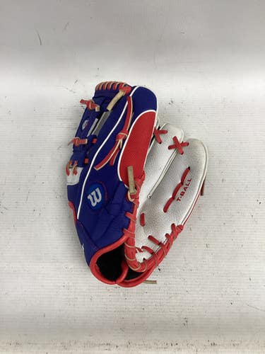 Used Wilson A200 BB/SB Glove RH Throw White/Red/Navy 10" 11851-S000046713