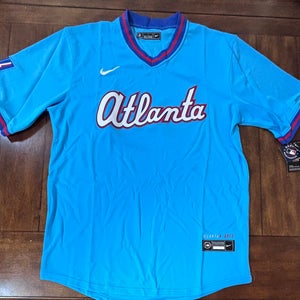 Atlanta Braves Powder Blue 2026 City Connect Jersey Adult Large NWT